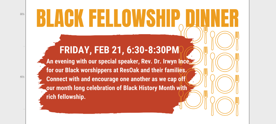Black Fellowship Dinner